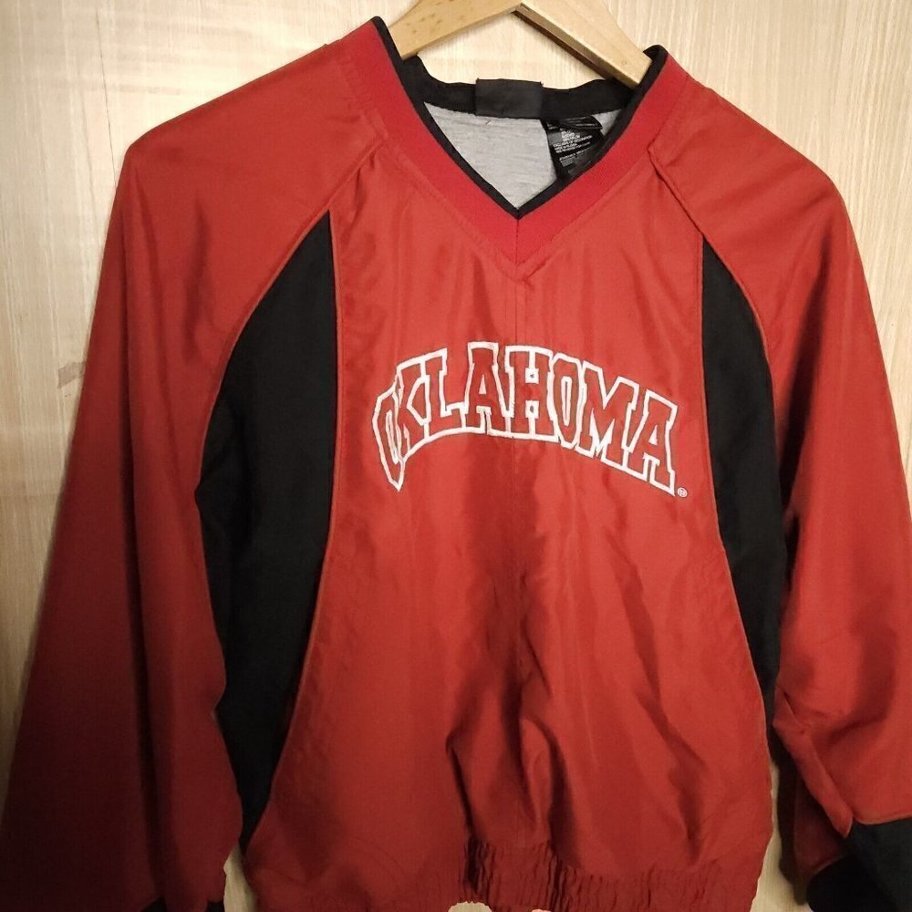 Starter Kids Maroon University Of Oklahoma Pullover Jacket Medium - Picture 3 of 8